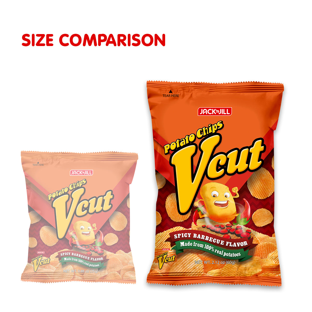 V-Cut Spicy BBQ 60g